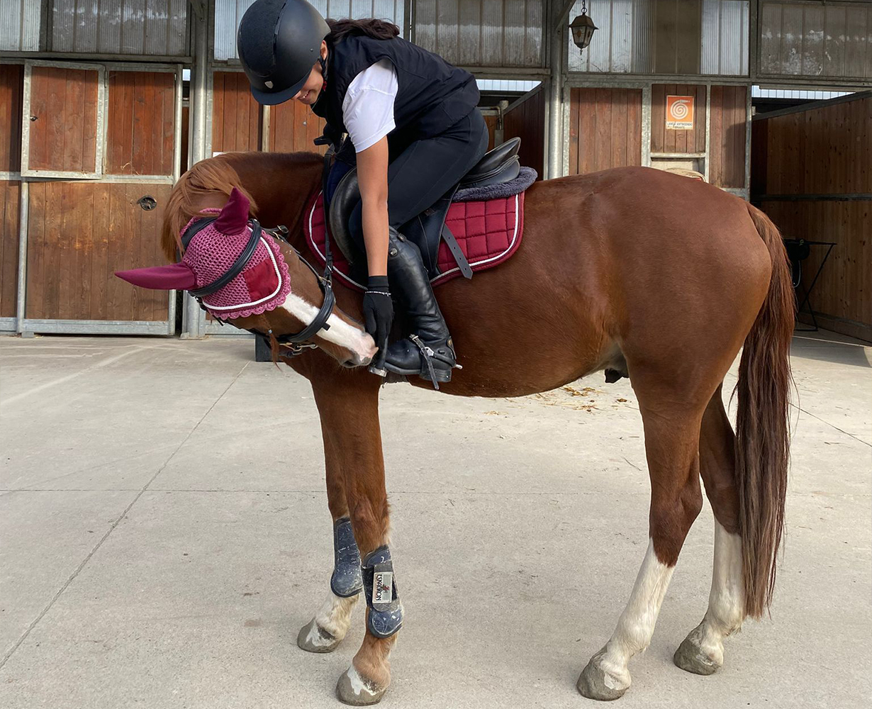 podio in gara di salto ostacoli con allievi rocca academy